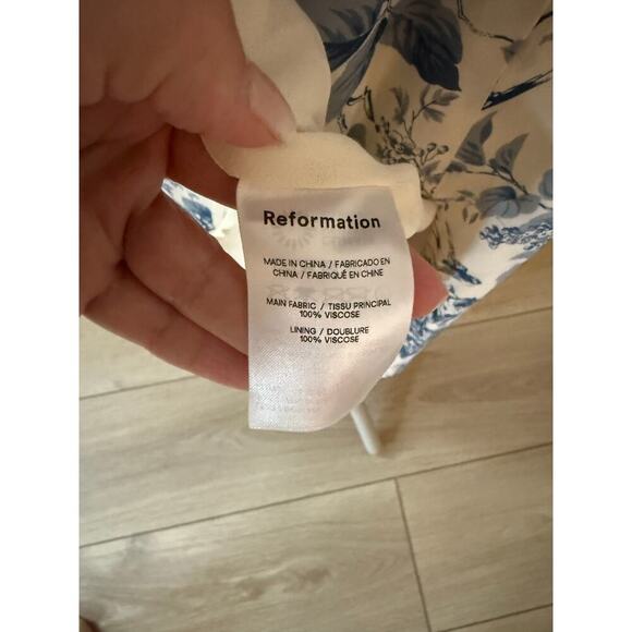 Reformation Juliette Dress in Pompadour Size 10 - Picture 13 of 15